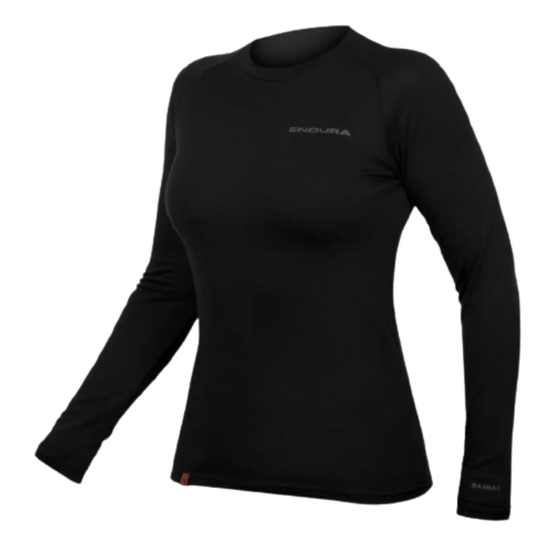 Endura Ladies Black BaaBaa Long Sleeve Technical Shirt