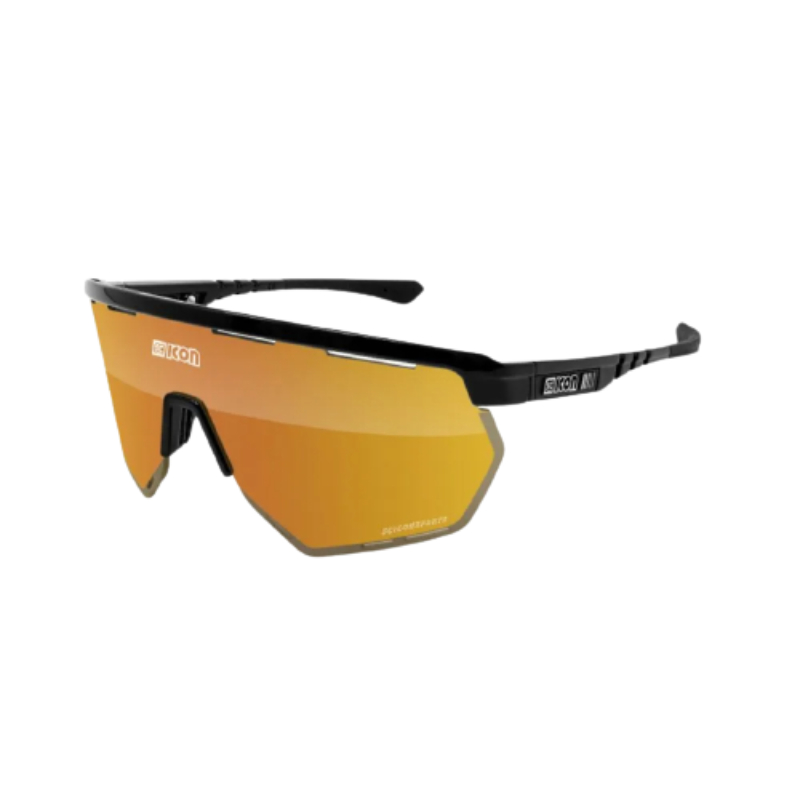 Scicon Black Gloss Aerowing Multimirror Gloss Sunglasses