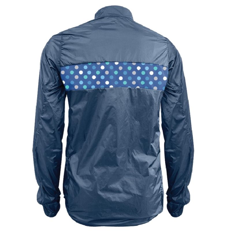 Wattz Ladies Blue Amplify Spots Rain Jacket