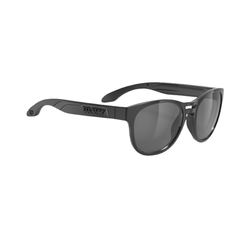 Rudy Project Unisex Black Gloss Smoke Black Spinair 56 Fashion Sunglasses