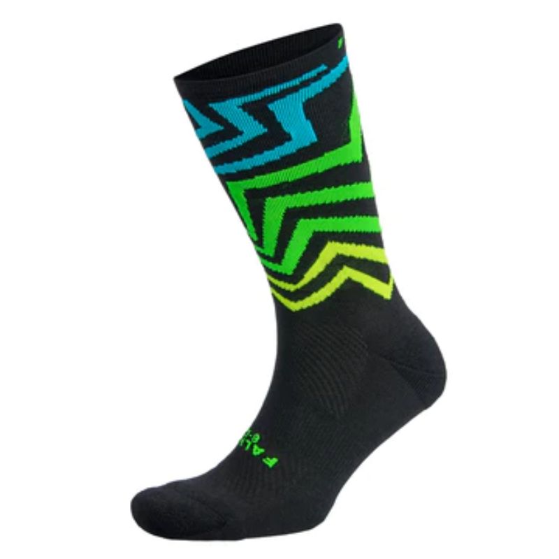 Falke Unisex Limited Twisted Geo Socks - Blue Green Yellow 