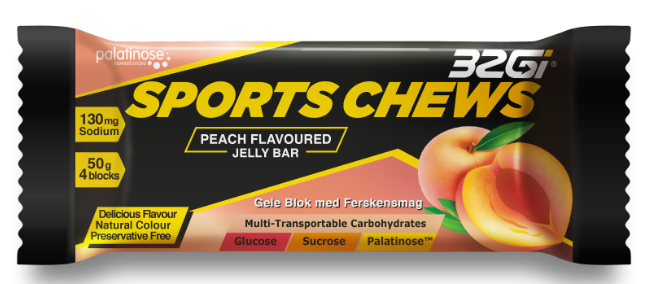 32GI Race 50g Chews Peach