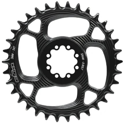 CSixx SRAM 8-Bolt SpeedRing Round 34T 3mm Chainring