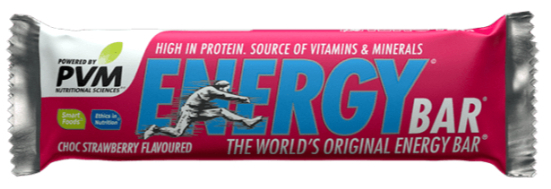 PVM Energy Bar 45G - Strawberry Chocolate
