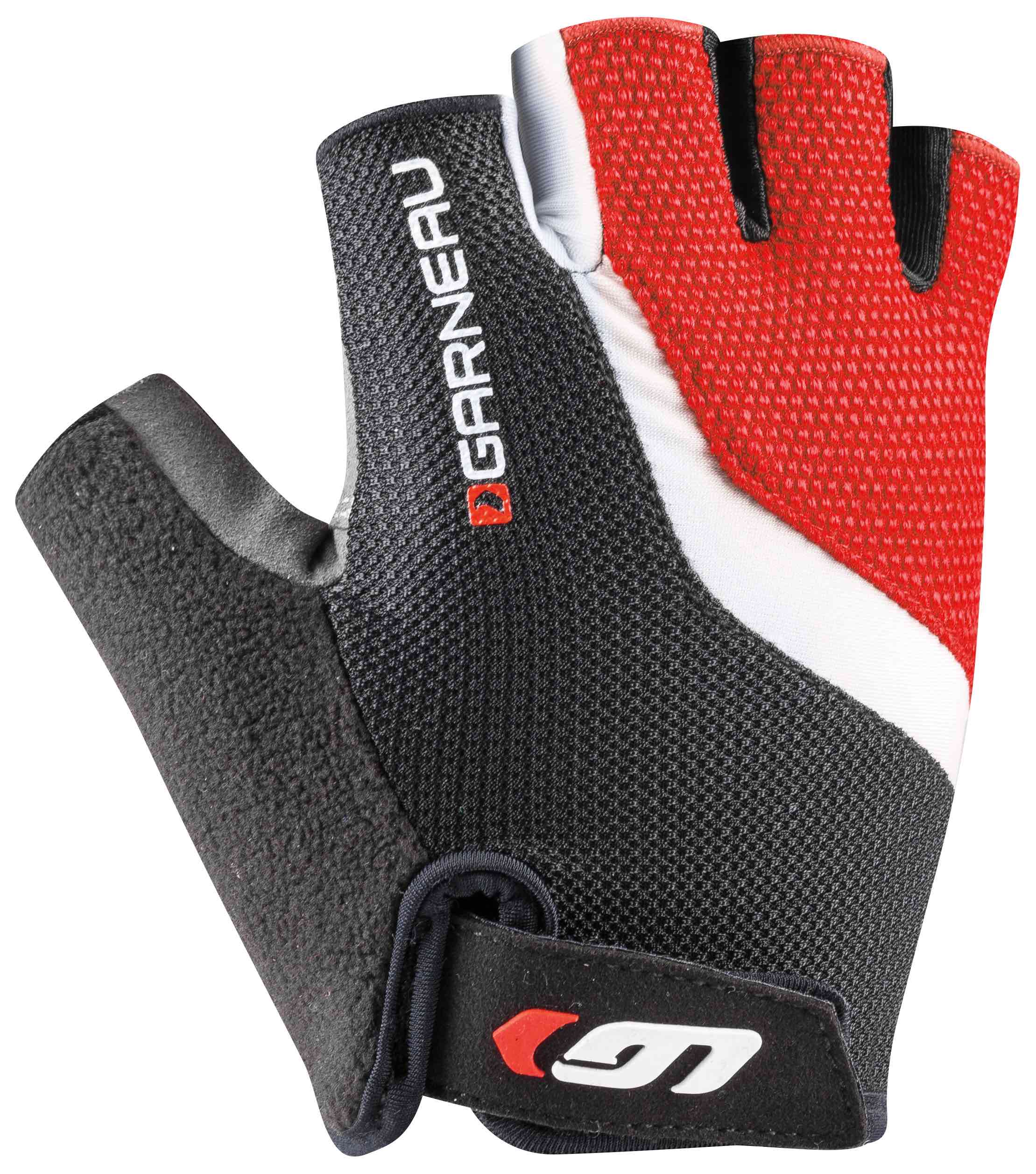 Louis Garneau Red and Black Biogel RX V2 Gloves