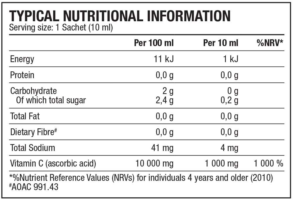 Biogen Vitamin C 10ml  Liquid Shot