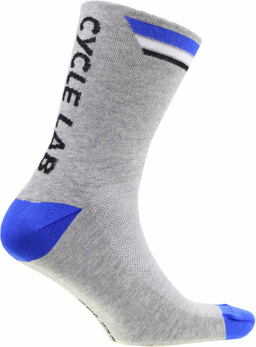 Cycle Lab Unisex Yellow Stripe 7 Inch Socks