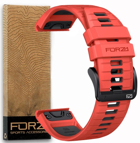 Forza Elite Two Tone EasyFit Strap for Garmin  Orange/Black