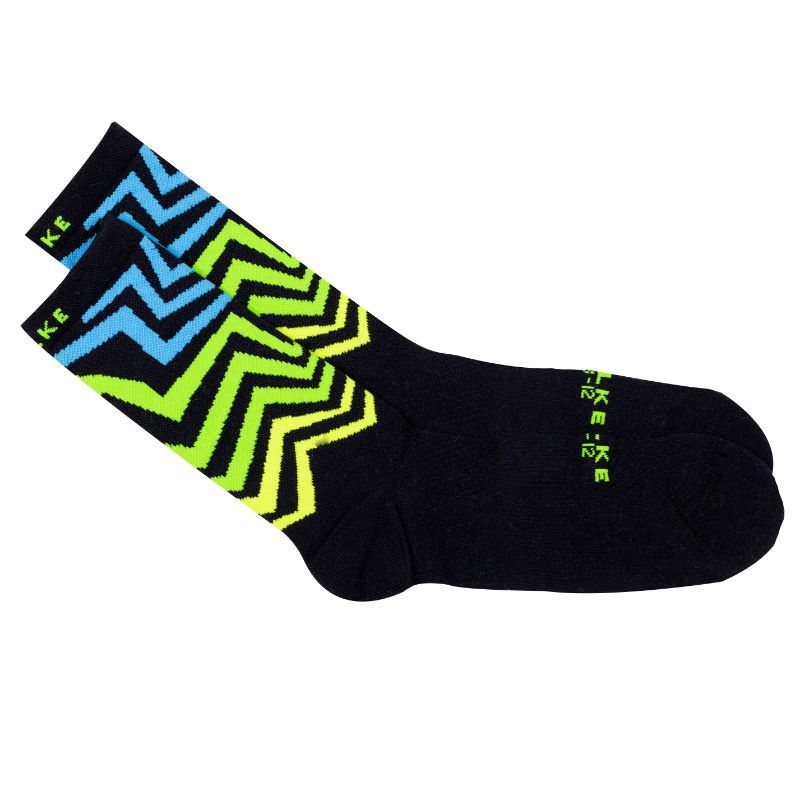 Falke Unisex Limited Twisted Geo Socks - Blue Green Yellow 