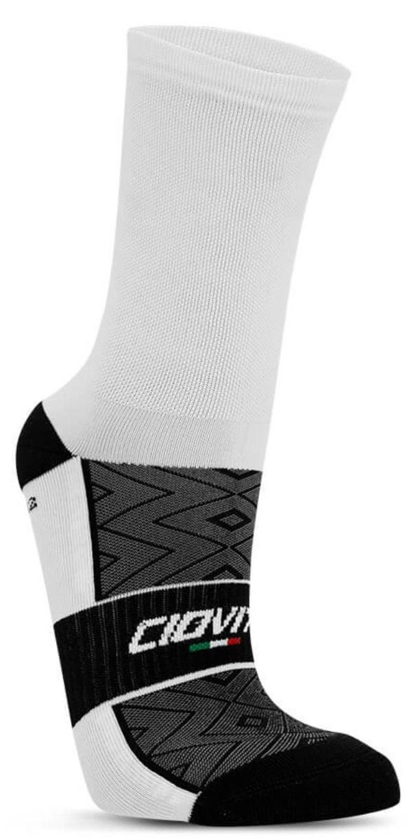 Ciovita Crew White Unisex Socks 