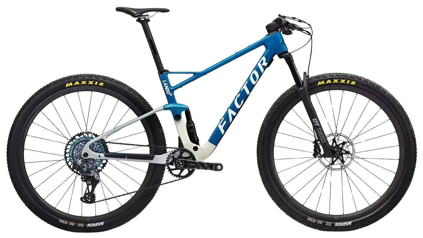 Factor Lando XC Carbon Dual Suspension Mountain Bike - Large