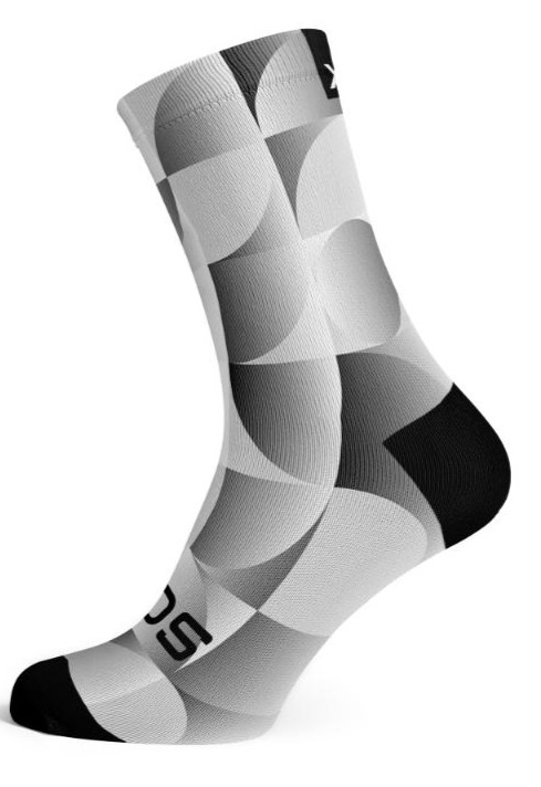Sox Crew Solid Silver Unisex Socks 