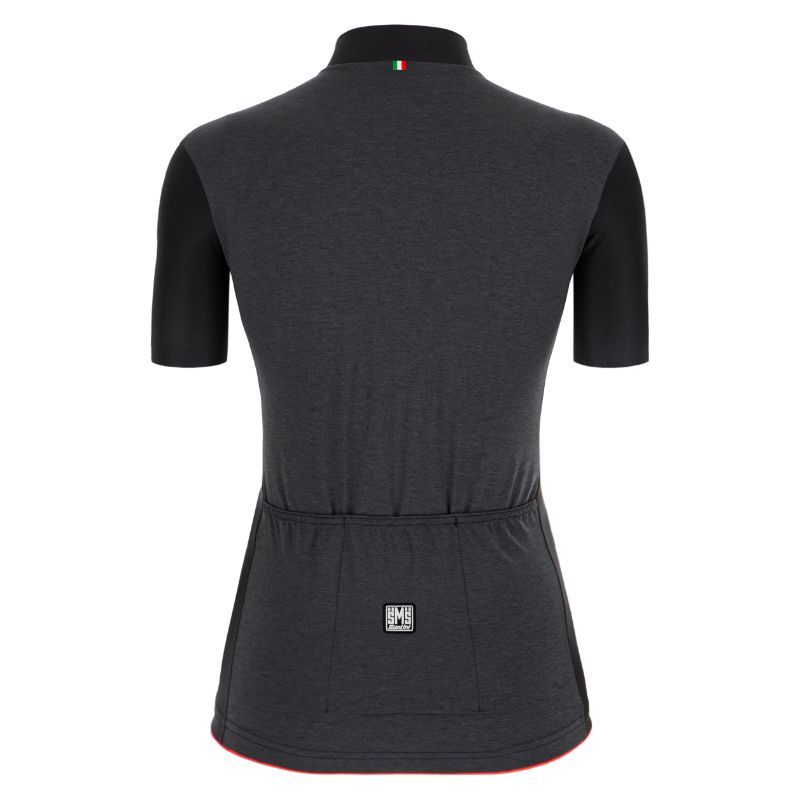 Santini Ladies Black Colore Short Sleeve Jersey
