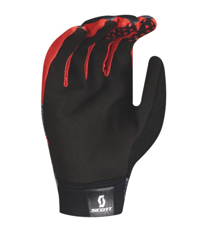Scott Ridance Black/ Fiery Red Long Finger Gloves 