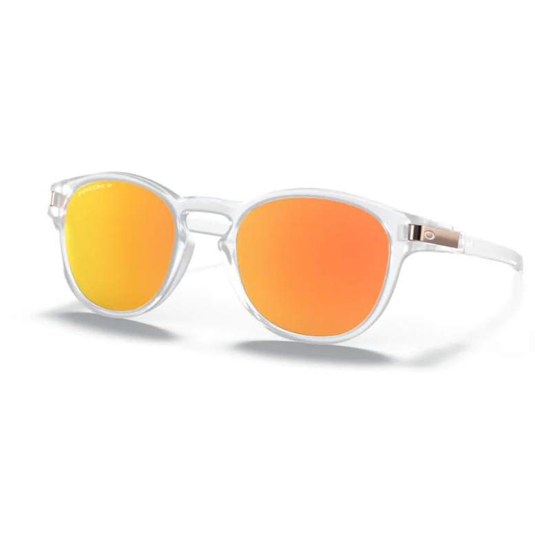 Oakley Latch Prizm Rose Gold Polarised Matte Clear Sunglasses