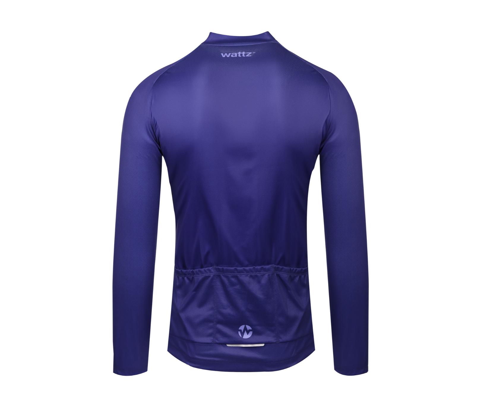 Wattz Men's Navy Long Sleeve Jersey 