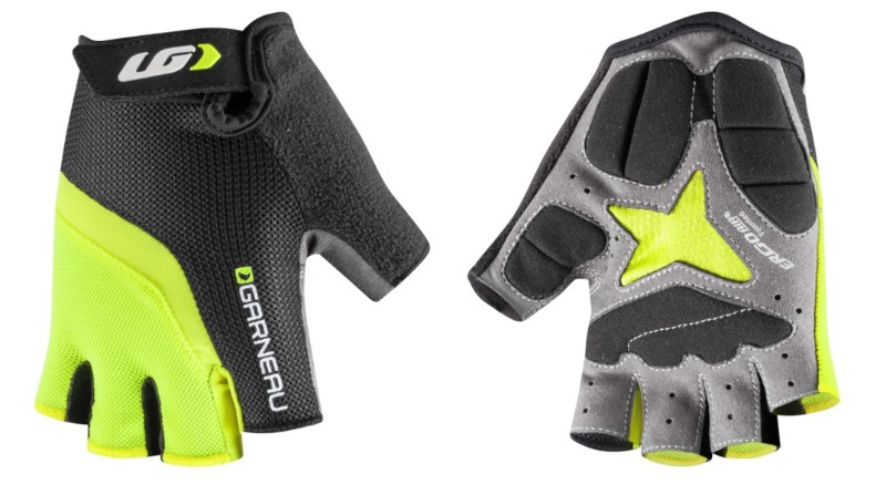 Louis Garneau Yellow and Black Biogel RX V2 Gloves