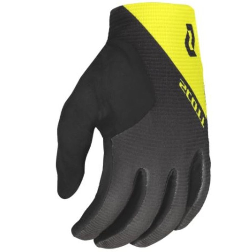 Scott Ridance Yellow Grey Long Finger Gloves