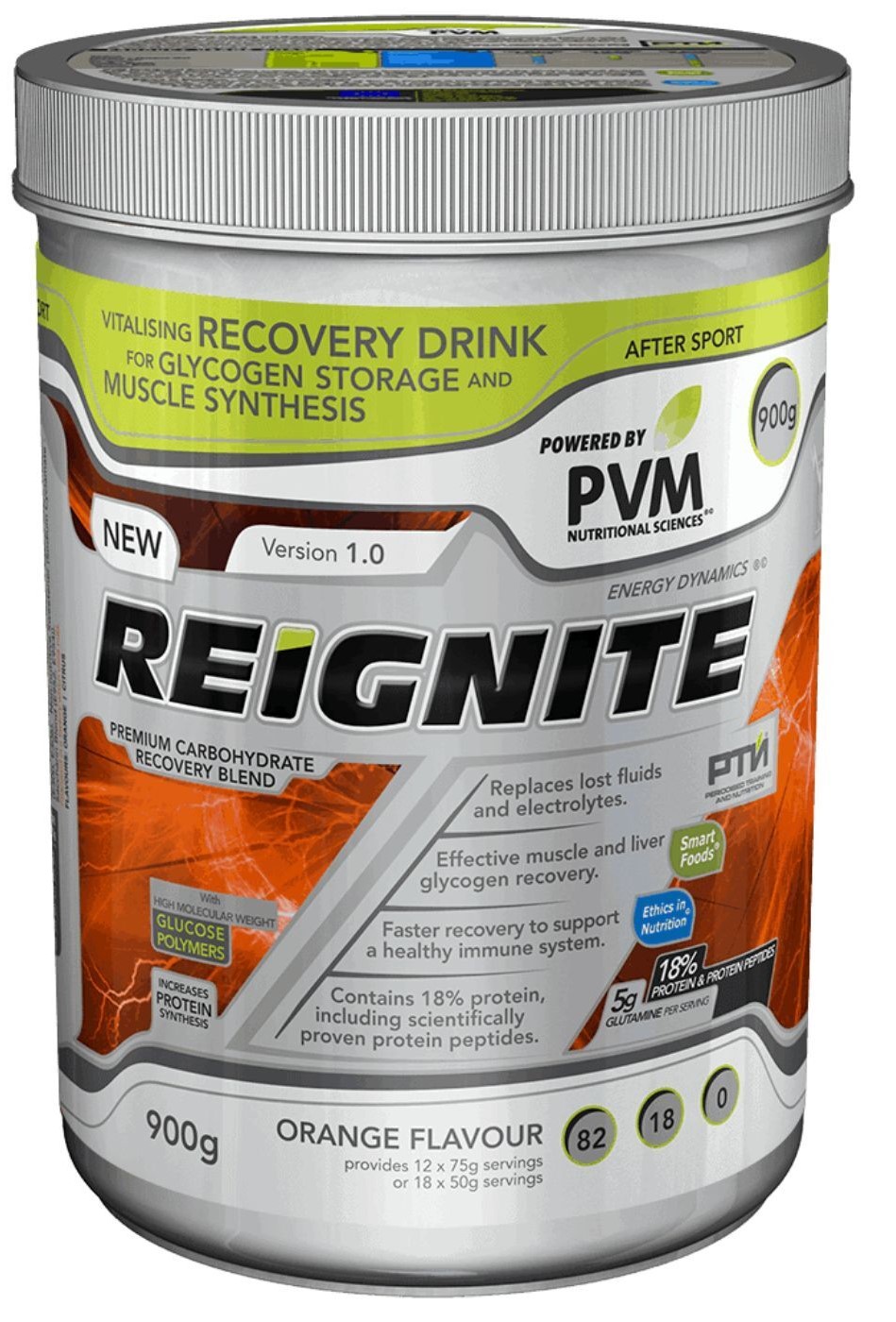 PVM Reignite Supplement 900g Tub - Orange