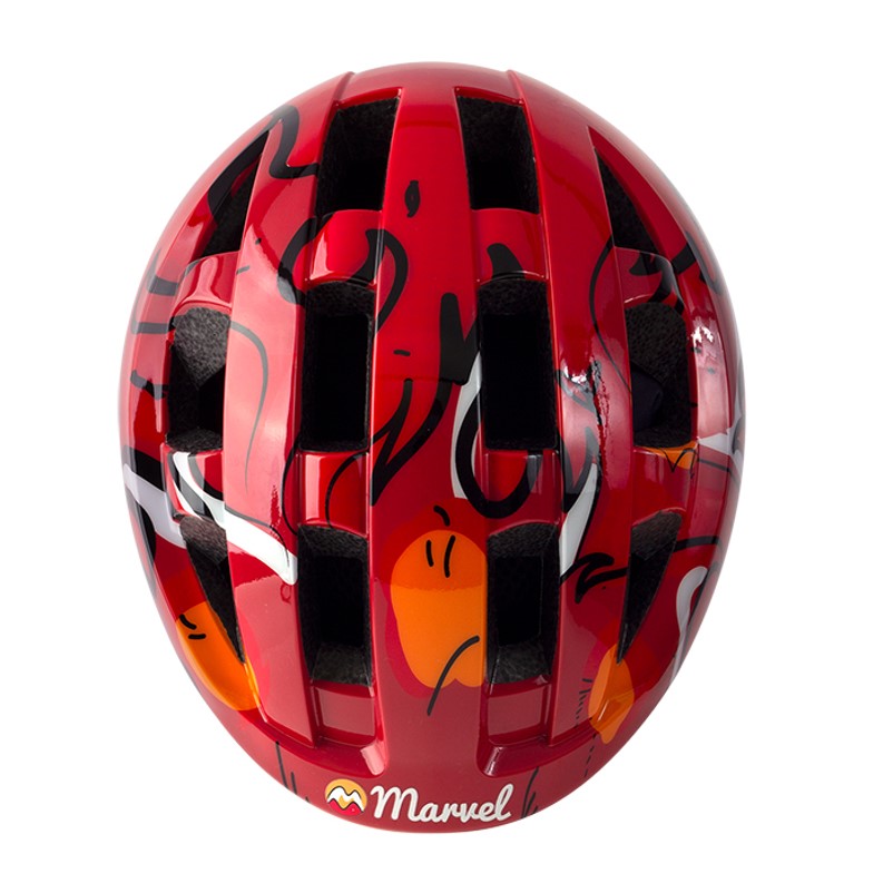 Marvel Lil Shredster Red Flames Junior Helmet